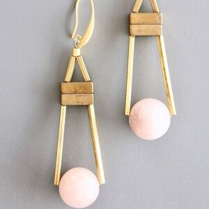 PINK STONE EARRINGS